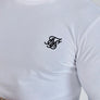 SikSilk - White Essentials Long Sleeve T-Shirt